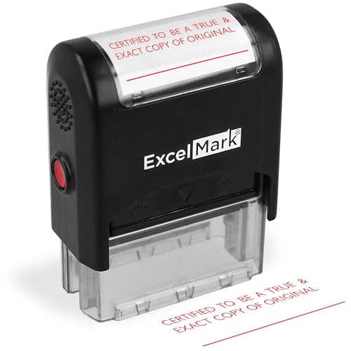 Tampon encreur ExcelMark A2359 pour certifier conforme les documents originaux - 2