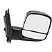 JC Whitney Passenger Side Mirror for Chevy Chevrolet Express 2500 Express 3500 GMC Savana 2500 Savana 3500 2008-2021 With Spotter Glass Textured JCV85R