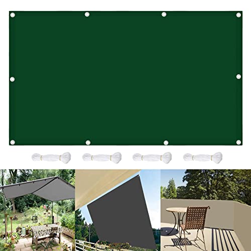Voile d'ombrage imperméable rectangulaire 1.4x4 m auvent extérieur