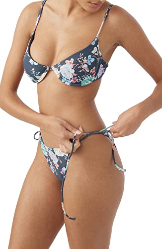 O'NEILL Womens Swim Stella Maracas Medium-Coverage Bikini Bottom, Slate, XL