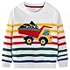 CM-Kid Sweatshirts Jungen Langarm Pullover Baumwolle Kinder Frühling Winter Warm Tops 3 4 Jahre Truck Streifen Gr.104