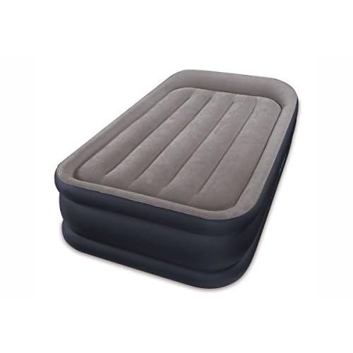 Intex Deluxe Pillow Rest Raised Luftbett - Twin - 99 x 191 x 42 cm - Mit eingebaute elektrische Pumpe