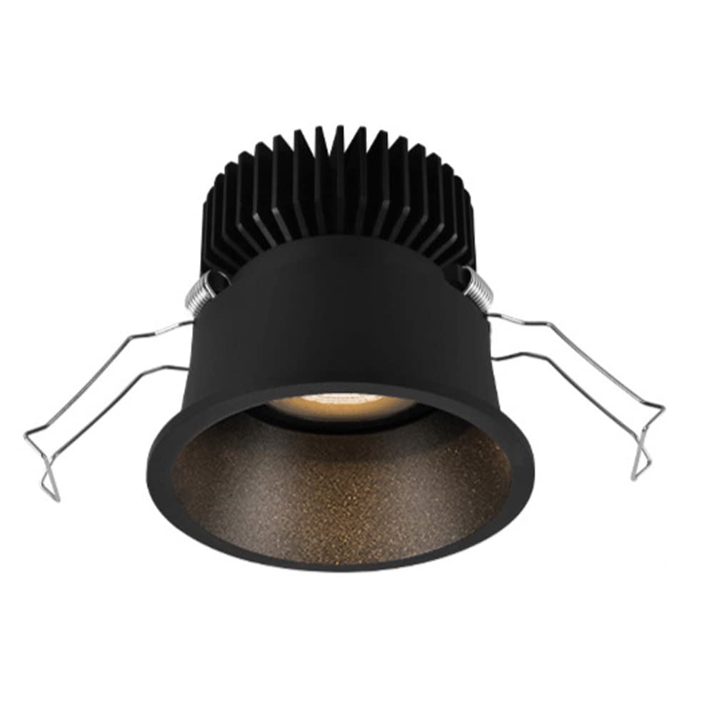 Aioneer Recessed Downlight,Baffle Trim,Adjustable Angle 30°-Spotlight 3 Inch Eyeball Ceiling Light, 7W/10W Daylight Retrofit Downlight Simple Retrofit Installation - No FlickerA-7w-6000K
