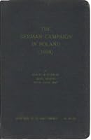 THE GERMAN CAMPAIGN IN POLAND 1939 - DA Pam # 20 - 255 B0007EE27G Book Cover