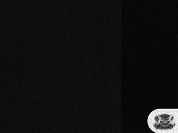 Minky Solid BLACK Fabric By the Yard