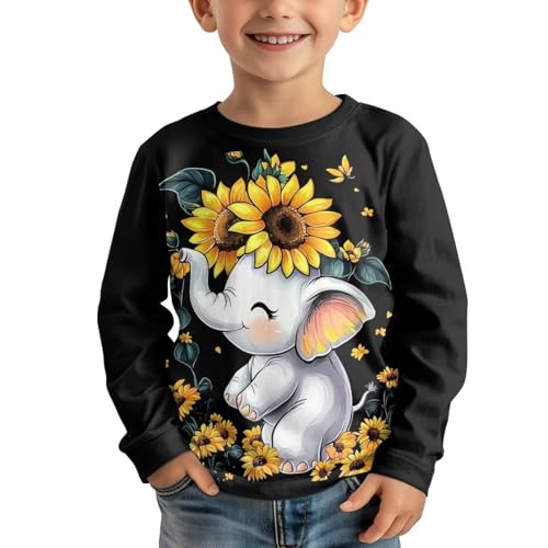 Image of Uourmeti Teens Girls Long Sleeve T Shirts Fall Outfits Boys Active Sportswear Running Tops
