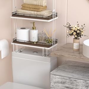 Acacia Bathroom Toilet Tank Tray, 13" Wood Toilet Paper Storage Basket Back of Toilet Basket Organizer, Vanity Tray for Perfume Makeup Candle Kitchen Counter Coffee Table Decor Acacia Bathroom Toilet Tank Tray 13 Wood Toilet Paper Storage Basket Back of Toilet Basket Organizer Vanity Tray for Perfume Makeup Candle Kitchen Counter Coffee Table Decor