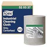 Tork Industrial Cleaning Cloth Centerfeed Gray W2, 1 x 500 Cloths, 520337