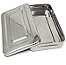 Stainless Steel Surgical Medical Dental Sterilizer Instrument Box, Organizer Jewelry/Tools Storage Tray with Lid - 10L x 6W x 2H