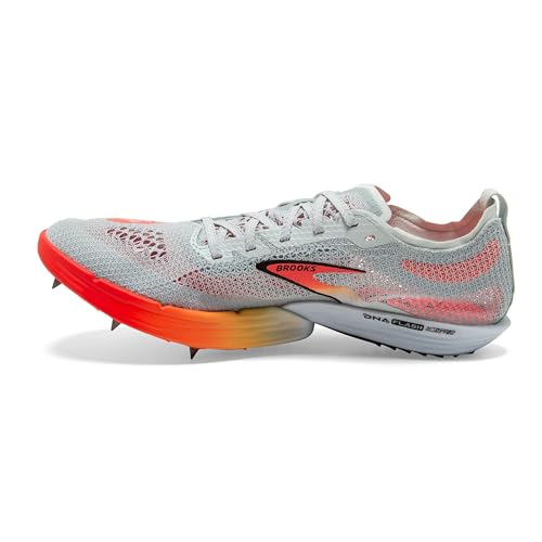 Brooks Brooks Unisex Hyperion Elite MD, Mid Distance Track Running Shoe, Men & Women - Illusion Blue/Coral/Orange - 9.5 Medium