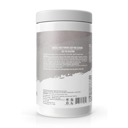 Mayan Magic Mud Powerful Deep Pore Cleansing White Kaolin Clay - Natural Face Mask Peel For Men And Women - USA Made Full Facial Skin Care - Spa Level Beauty Products That Cleanse Skin - 16 Oz - Image 3
