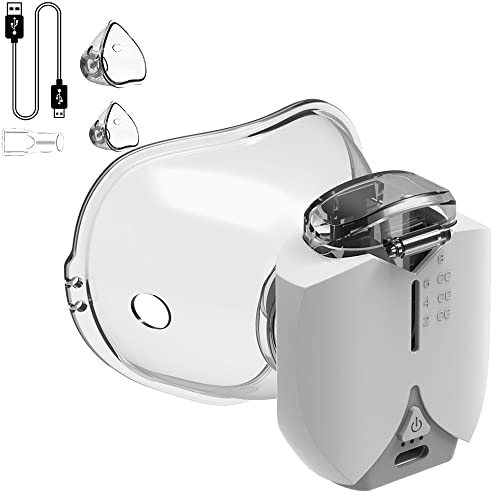 HEYOUTH® Nébuliseur portable,Aérosol Nébuliseur Inhalateur,nébuliseur Machine pour Adultes et Enfants,avec Embout Buccal et Masque,Inhalateur vapeur,Pour le Traitement des Maladies Respiratoires Cover