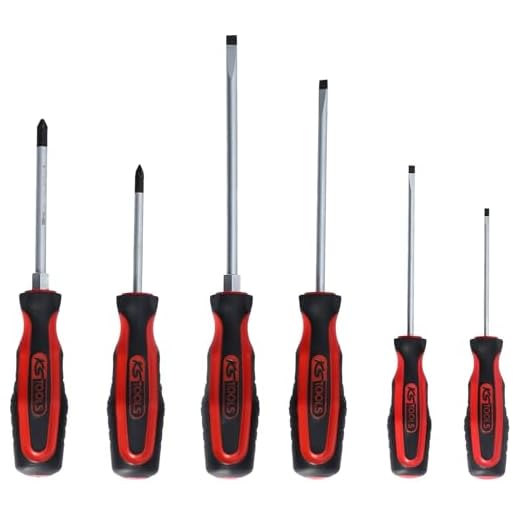 Hazet Schraubendreher (Schlitzprofil, extra kurze Ausführung: 89 mm) 801NK-55 8 KS Tools 159.0020 ERGOTORQUEplus Schraubendreher-Satz, 6-tlg. Schlitz, PZ