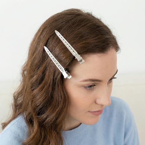 HINZIC 8 Pcs Hair Clips Metal Alligator Pinza miniatura 5