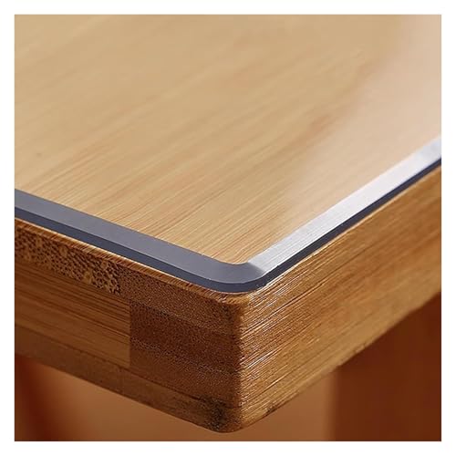Nappe en plastique transparent facile à nettoyer pour table de chevet et d'appoint