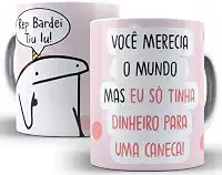 Caneca De Aniversario Flork Meme 325 Ml De Porcelana