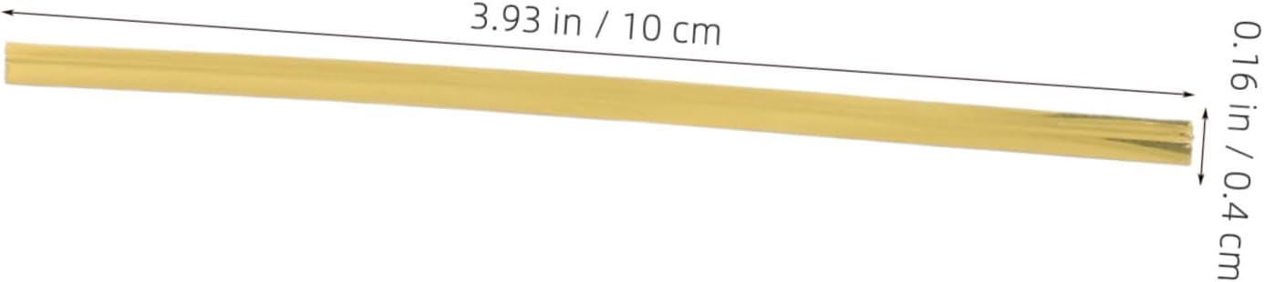 Metallic Twist Ties 10cm Gold Reusable Wire Ties for Bread Bags, Party Favors, and Cellophane Wrapping – 1600pcs Multipurpose Household and Gardening Fastener