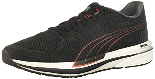 PUMA Velocity Nitro Puma Black/Lava Blast 10.5 D (M)