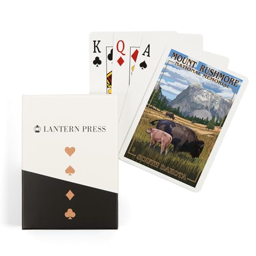 Lantern Press Naipes Mount Rushmore, 52 Cartas Póker