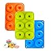 3 Stück Silikon Donut Formen, 6 Hohlraum Donuts backform,Antihaft Donut Backblech Für Kuchen Kekse Bagel Muffin Orange Grün Blau
