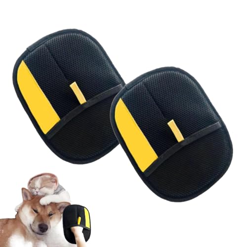 Tierhaarentferner Handschuh, 2 Stück 9.44 * 6.22Zoll Wiederverwendbare Handschuh Katzenhaare Hair Remover Glove, Effektive Tierhaarentfernung für Möbel, Kleidung und Betten