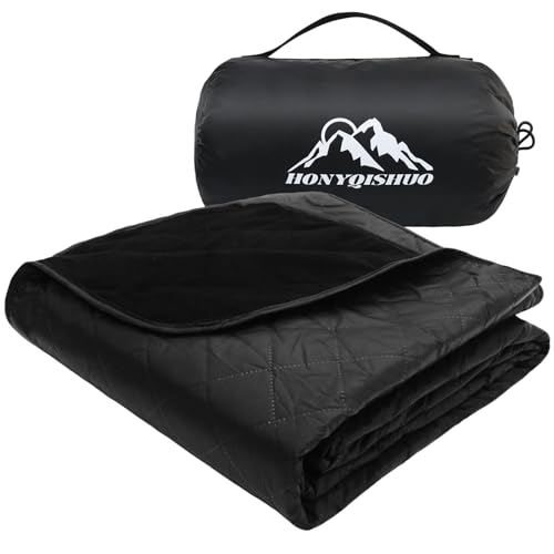 HonyQiShuo Outdoor Waterproof Camping Blanket, Foldable...