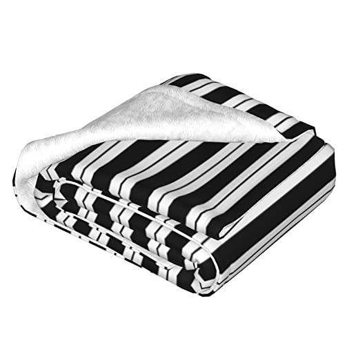 Couverture en peluche douce à rayures le cadeau idéal pour lit et canapé - 4