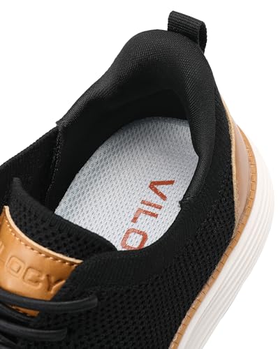 Image of VILOCY Boy's Slip On Casual Dress Sneaker Hands Free Fashion Shoes Comfortable Oxfords Mesh Tennis Breathable School Uniform Formal Church Shoes(Little Kid /Big Kid)