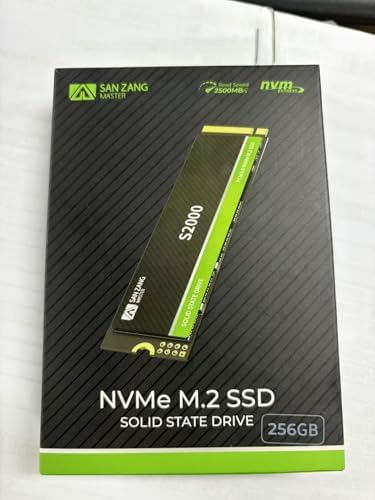 SAN ZANG MASTER SSD 256GB PCIe Gen3.0 M.2 Type 2280 NVMe  őǍ: 2400MB/s ő发F1800MB/s [eʃfF128GB/256GB ] 3D NAND SLCobt@Z