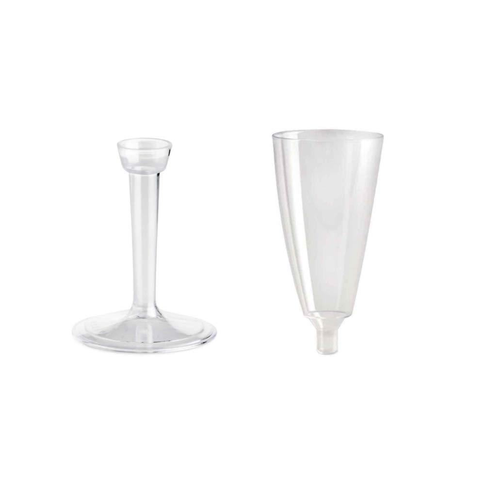 PZ 50 CALICE FLUTE TRASPARENTE CHAMPAGNE BICCHIERI PROSECCO TRASPARENTI HAPPY HOUR APERITIVO APERICENA