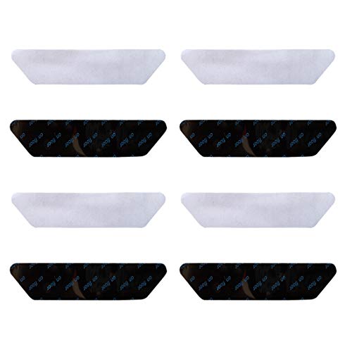 LLRY Tapis antidérapant Noir pour Tapis antidérapant pour Tapis, Tapis antidérapant, Tapis de Tapis réutilisable Plat Anti-Glissement pour Tapis (8pcs) Cover