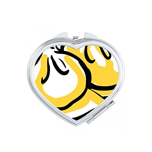 Miroir de poche brioche chinoise portable pour corriger le teint