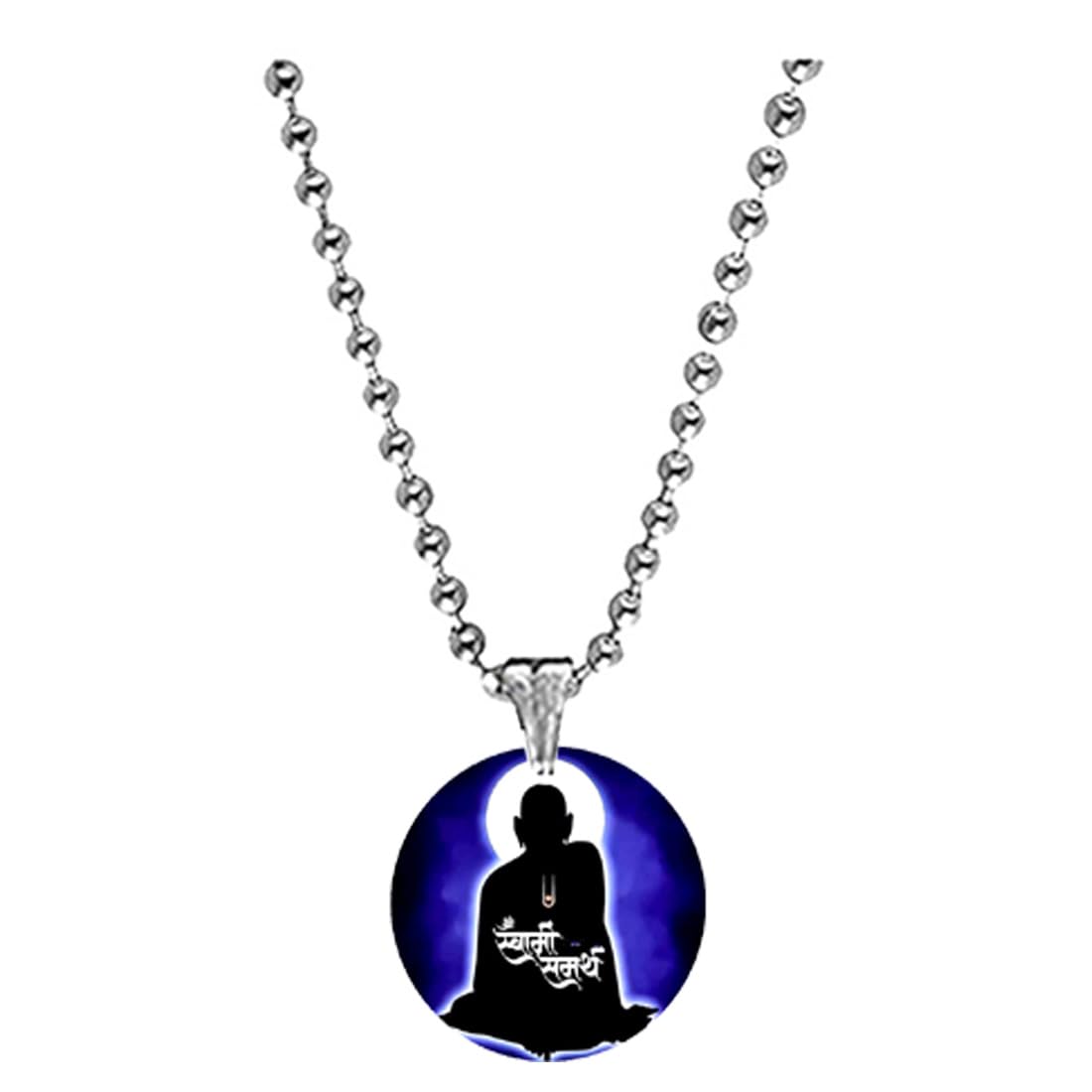 AFH Lord Shree Swami Samartha Black Acrylic Pendant with Bead Chain for Men and Women | Spiritual Pendant | Devotional Jew... - Review, Price and Buying Guide