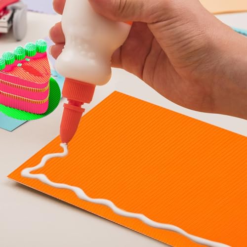 10 peças de papel ondulado colorido, papelão ondulado em cores sortidas, folhas de papel ondulado br