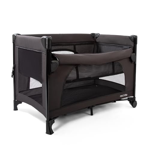 Image of RedKite Baby Dreamer Bedside Crib-Grey