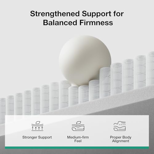 Image of Novilla King Size Mattress, 10 Inch Hybrid Mattress in a Box, Comfort Sleep|Pocket Innerspring Hybrid Mattresses for Motion Isolation, Pressure Relief & Enhanced Edge Support, Medium Firm Feel
