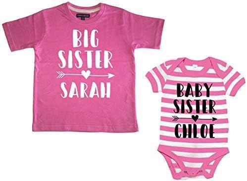 Edward Sinclair Set mit T-Shirt und Body für Mädchen Gr. 9-11 Jahre/0-3 Monate, Bubblegum Pink/Rosa & Weiß gestreift