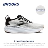 Brooks Męskie buty do biegania i chodzenia Adrenaline GTS 25 Supportive, Biały/Czarny/Biały, 9 Wide