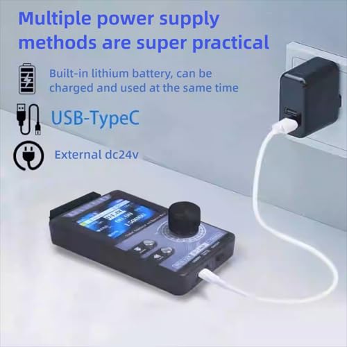 Generador de señal PWM Zunate con simulación 4-20mA, pantalla TFT y alimentación USB C 5