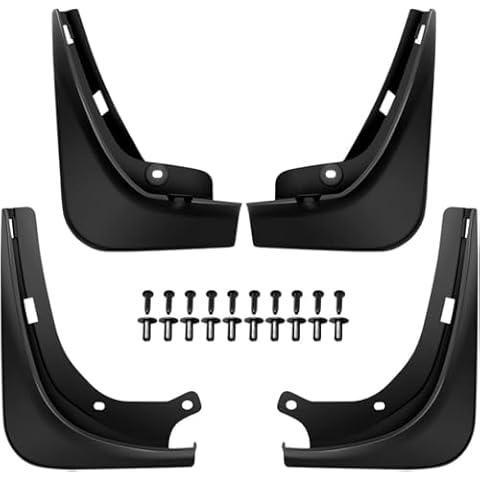 Vacallity Mud Flaps for Tesla Model 3 Mud Flaps 2023 4pcs No Drill Rubber Car Mud Guard for Wheel&Tires&Splash Guards for Tesla Model 3 Accessories 2018-2023 Cover