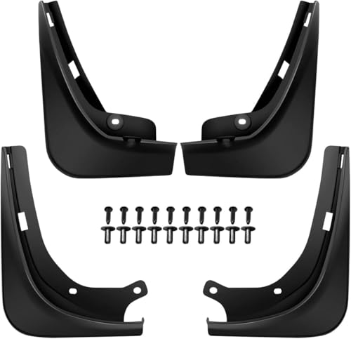 Image of Vacallity Mud Flaps for Tesla Model 3 Mud Flaps 2023 4pcs No Drill Rubber Car Mud Guard for Wheel&Tires&Splash Guards for Tesla Model 3 Accessories 2018-2023