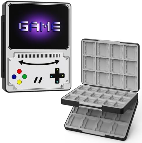 （13:00時点） ATiC ゲームカード収納ボックス - Switch/Switch Lite/3DS/DSi対応 60枚/24枚/36枚同時収納 耐衝撃 軽量 防塵 持ち運び便利 GameBoyGray