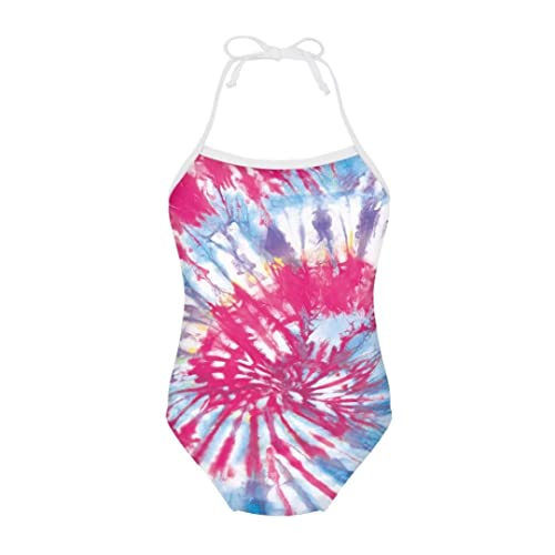 Image of Pinupub Girls One Piece Swimsuit Off Shoulder Halter Neck Cute Fashion Hawaiian Tropical Bathing Suit