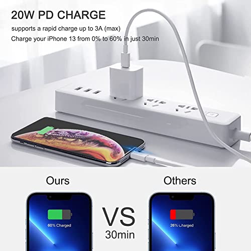 Image of iPhone Fast Charger Lightning Cable USB-C to Lightning Cable (3 Ft) Fast Charging Compatible with iPhone 14 /14 Plus /14 Pro /14 Pro Max /13 /13pro /12 /12 Pro /12 Pro Max /11- (Pack of 1)