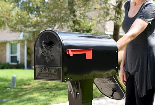 Support de poteau Outback Noir OM160BEC Architectural Mailboxes - 6