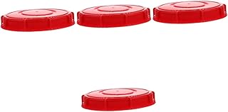 SOLUSTRE 4pcs barrel sealing cover white bucket white screws seal replacement lid black bucket sealing lid bucket accessory ton barrel gallon barrel bucket lid top cover nut