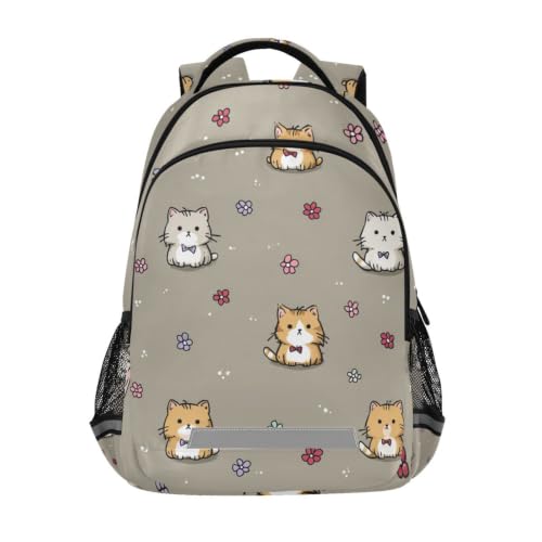 Sac à dos école hamster beige avec bretelles rembourrées confort