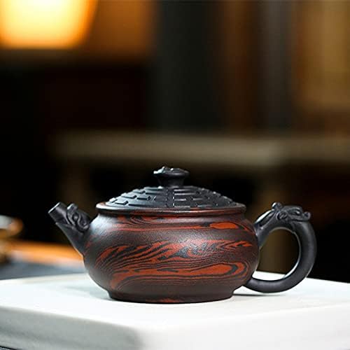 Tea Kettle Stovetop 250ml Chinese Traditional Tai Chi Gossip Teapot Retro Purple Clay Pot Household Teapot Tea Maker Kung Fu Tea Set Tea Pots for Stove Top