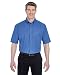 UltraClub Men's Short Sleeve Whisper Twill