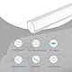 QUARKZMAN 2 Stück PVC Transparent Rohr, Innendurchmesser 19mm Durchmesser 23mm LÄNGE 350mm Acryl Kunststoffrohr für Lampenbau, Stehlampen, Möbel